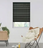 Ahşap Jaluzi Perde 50mm Siyah W517