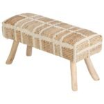 Natürel Desenli Fildişi Bench