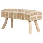 Natürel Desenli Fildişi Bench - Görsel 3