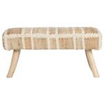 Natürel Desenli Fildişi Bench - Görsel 2
